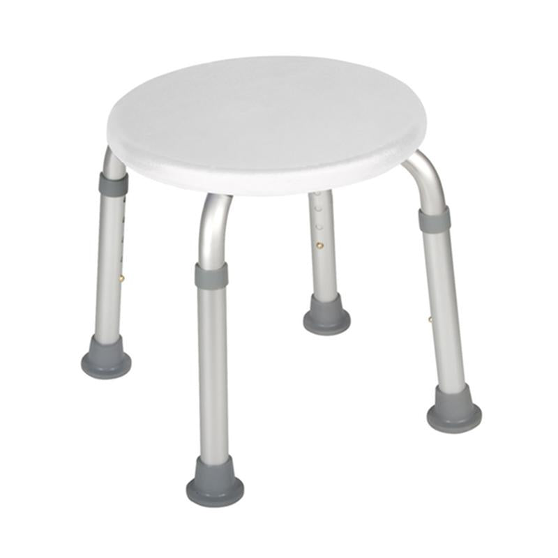 DM RTL12004KD EA/1 Adjustable Height Bath Stool, White