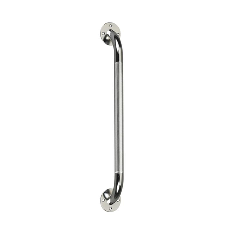 DM RTL12118 EA/1 Chrome Knurled Grab Bar, 18"