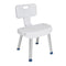DM RTL12606 EA/1 Bathroom Safety Shower Chair with Folding Back