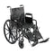 DM SSP216DDAELR EA/1 Silver Sport 2 Wheelchair, Detachable Desk Arms, Elevating Leg Rests, 16" Seat