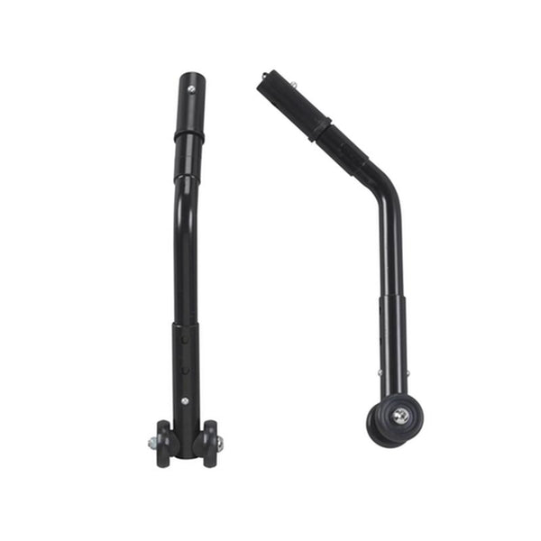 DM STDS807 PR/1 Adjustable Universal Wheelchair Anti Tipper with Wheels, Black