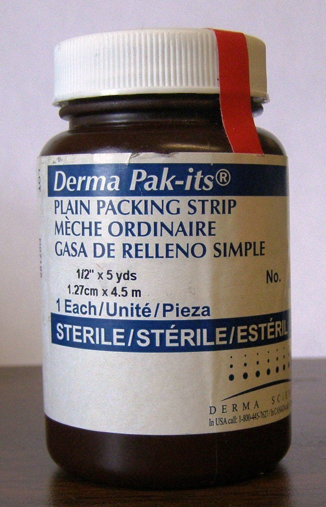 DUP 59221 EA/1 PAK-ITS PACKING GAUZE WITHOUT INSERT, PLAIN, 1/2IN x 5YDS