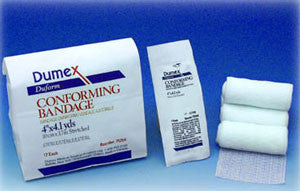 DUP 75203 PK/12 DUFORM CONFORMING STRETCH BANDAGE, SIZE 3IN X 4.1Y, STERILE