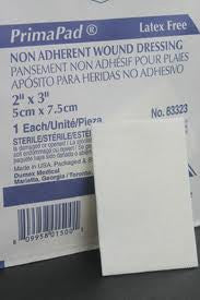 DUP 83338 BX/50PK PAD N/ADHERENT ST 3 X 8IN PRIMAPAD