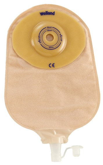HOL 84394 BX/5 PREMIER ONE PIECE UROSTOMY, FLEXTEND, W/ CONVEX, CUT TO FIT, UP TO 1IN (25MM), BEIGE.