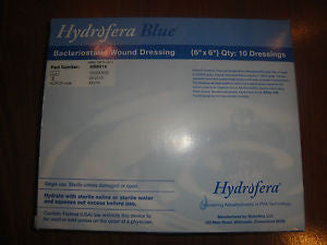 HOL HB6614 BX/10 HYDROFERA BLUE FOAM DRESSING 6IN X 6IN