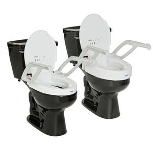 INV 1535002 EA/1 TOILET SEAT RAISER,WITH ARMRESTS AND LID,W14" X L15" 330LB