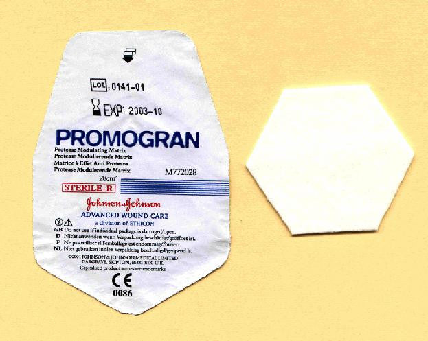 JNJ M772028 BX/10 JNJ Promogran - 28cm x 28cm -