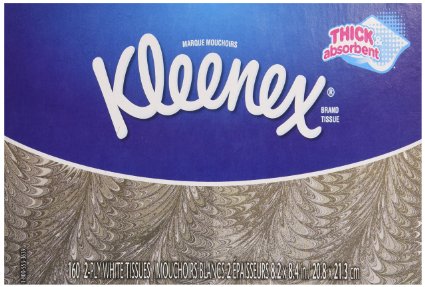 KC 21400 (CS/36) BOX/100 KLEENEX, 2 PLY, WHITE