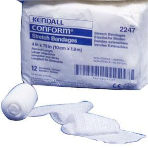 KND 2230 BX/12 CONFORM STRETCH BANDAGE, STERILE, SIZE 2.5CM X 1.9M