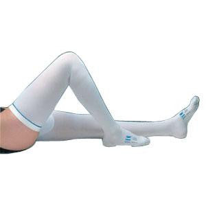 KND 3549LF EA/1 TED THIGH LENGTH ANTI-EMBLOISM STOCKING, MED, LONG LENGTH, LF, WHITE