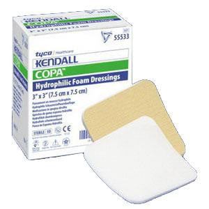 KND 55544 BX/10 COPA HYDROPHILIC FOAM DRESSING, 4IN X 4IN
