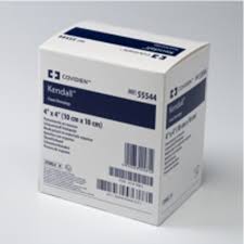 KND 55566BG (CS/5) BX/10 FOAM BORDER GENTLE DRESSING, SIZE 5.5IN X 5.5IN