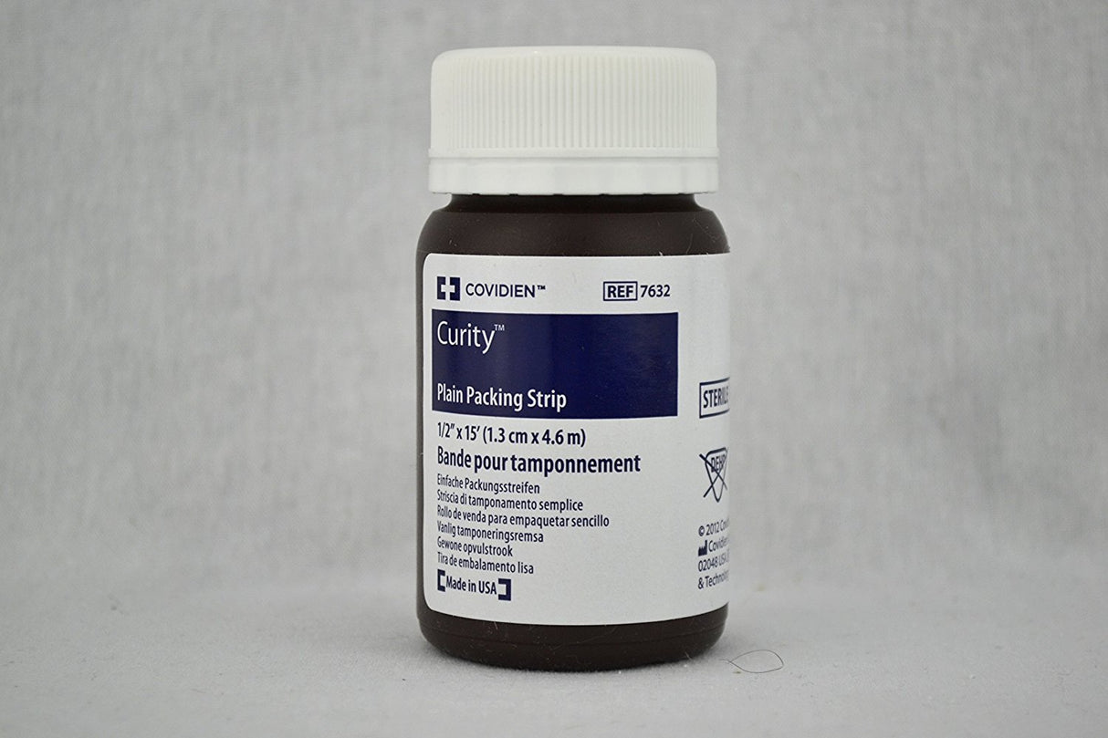 KND 7632 (CS/12)EA/1 CURITY PACKING STRIPS,PLAIN 1/2" X 5YDS