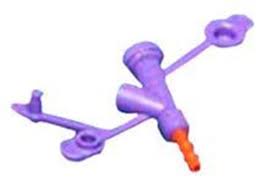 KND 8884751622 (CS/20)EA/1 KANGAROO ADAPTER,Y-PORT/PEG NON STERILE-ORANGE 16FR