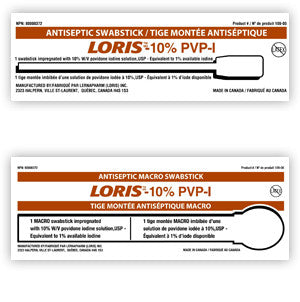 LER 109-05 BX/50 ANTISEPTIC SWABSTICK, 10% PVP 1% IODINE