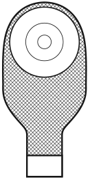 MAR 55062 BX/10 MARLEN ULTRALITE 1-PIECE DRAINABLE POUCH W/ DEEP CONVEX BARRIER, PRE-CUT 7/8IN OPENING, OPAQUE