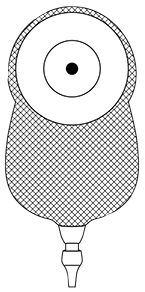 MAR 77122 BX/10 ULTRALITE 1-PIECE UROSTOMY POUCH W/ SKIN SHIELD, SHALLOW CONVEXITY, E-Z DRAIN VALVE, TRANSPARENT, 1IN OPENING.