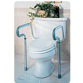 MDL G30300 CS/2 MEDLINE GUARDIAN TOILET SAFETY FRAME, 250LB, ADJUSTABLE HANDLES, ROTATING BACK.