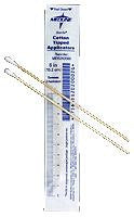 MDL MDS202000 BX/200PKG (2/PKG) COTTON TIP WOOD APPLICATOR W/ MEASUREMENT GUIDE, 6IN, STERILE