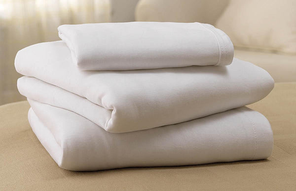 MDL MDTPC4J03 CS/12 SOFT-FIT KNITTED PILLOWCASE 55% COTTON, 45% POLY BLEND, 32" X 42", WHITE 