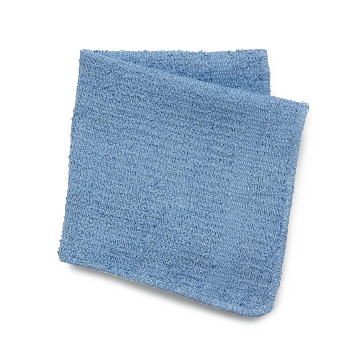 MDL MDTWC3C08BL CS/120 WASH CLOTH FOR PERI_CARE 11" X 11" 100% COTON TERRIES 60 PER POLY PACK BLUE