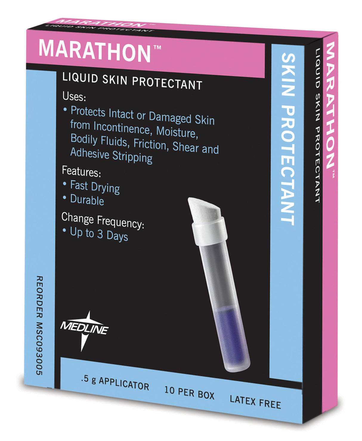 MDL MSC093001 BX/5 MARATHON LIQUID SKIN PROTECTANT, 0.5G APPLICATOR, LATEX-FREE
