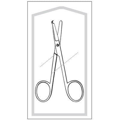 MEDRX 85-4201 CS/50 LITTAUER STITCH SCISSORS STERILE DISPOSABLE