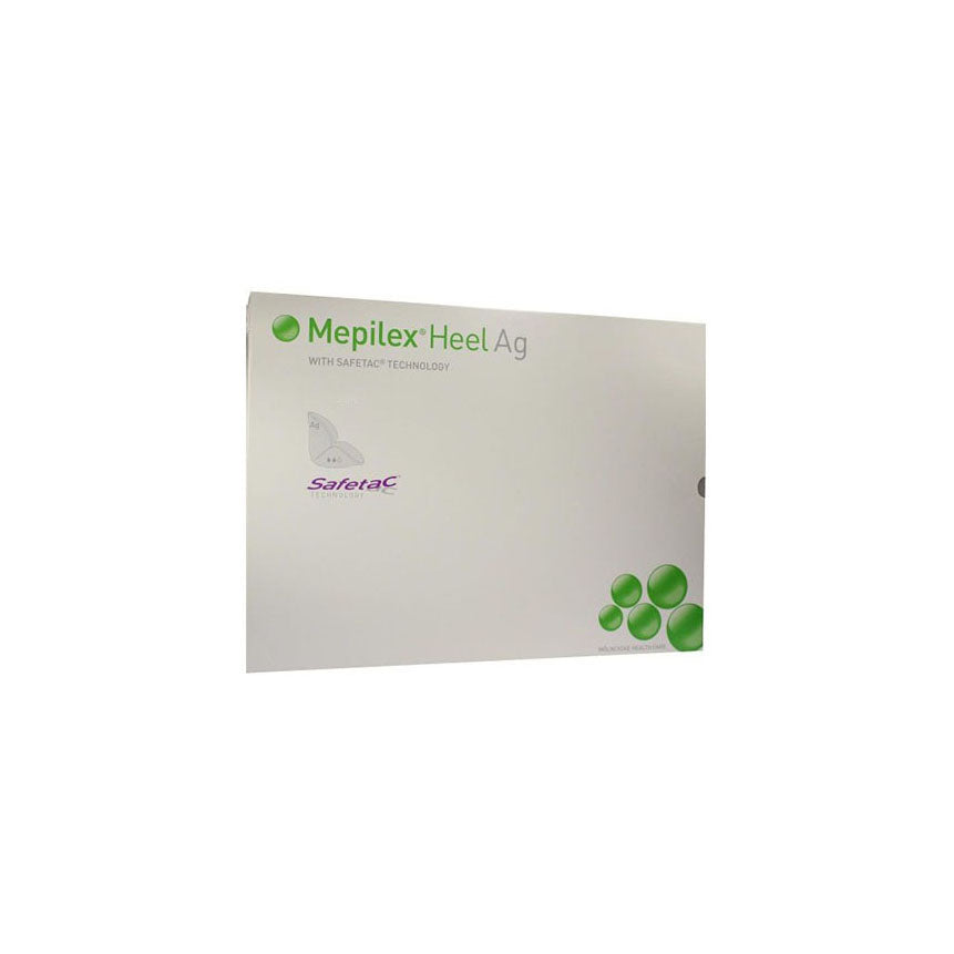 MOL 388100 BX/5 MEPILEX HEEL AG DRESSING, 13CM X 20CM