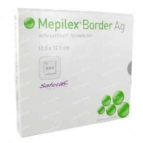 MOL 395010-00 BX/10 MEPILEX BORDER DRESSING AG, SIZE 12.5CM X 12.5CM