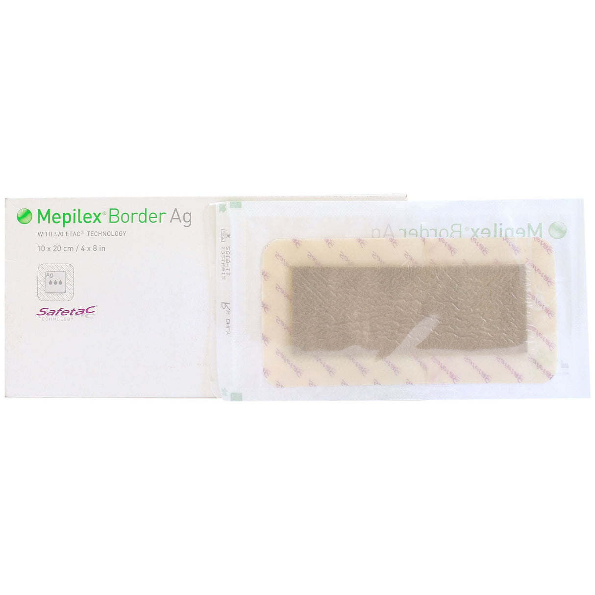 MOL 496400 BX/10 MEPILEX BORDER POST-OP SELF ADHESIVE ABSORBENT FOAM DRESSING WITH SAFETAC& FLEX INNOVATION 10CM X 20CM