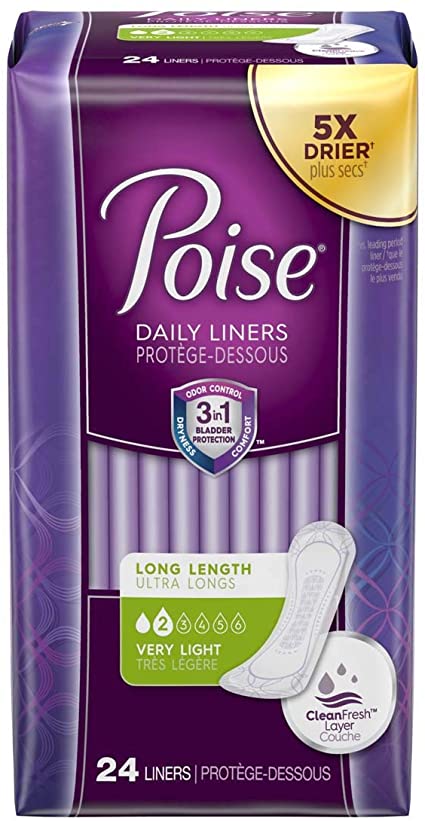 POISE ORIGINAL VERY LIGHT LONG LINERS SMALL