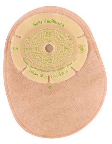 SALT N35 BX/30 CONFIDENCE NATURAL WITH ALOE 1-PIECE CLOSED TRANSPARENT POUCH, PRE-CUT 35MM