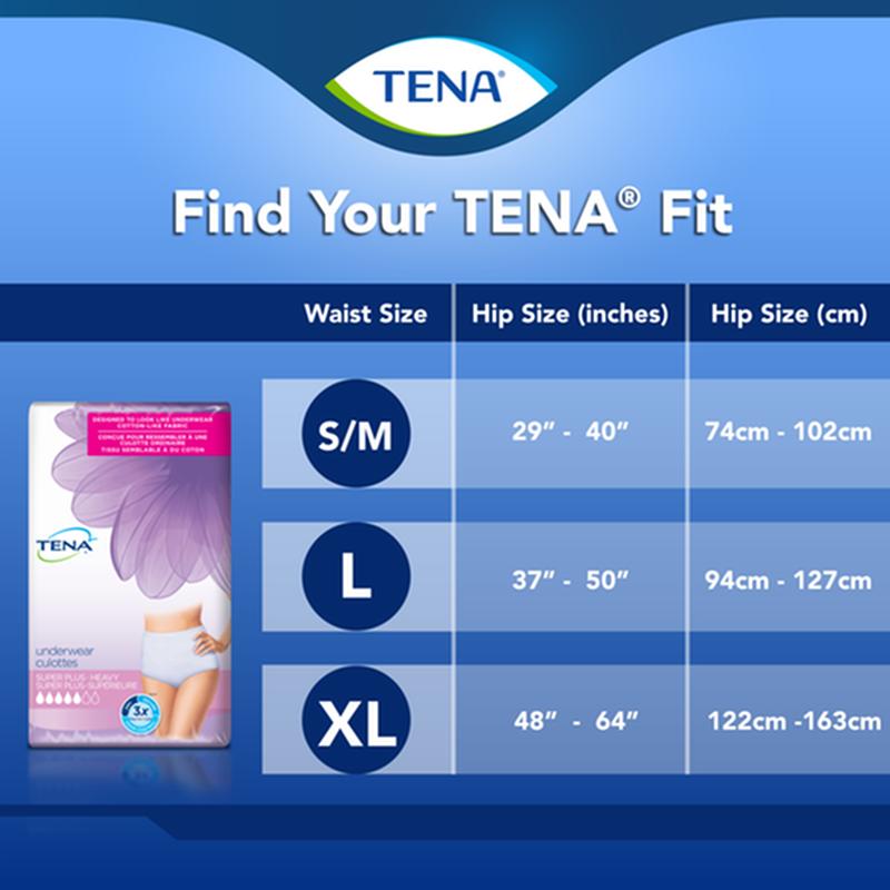 SCA 54286 TENA® Women™ Super Plus Heavy Protective Incontinence Underwear, Super Absorbency, Large
