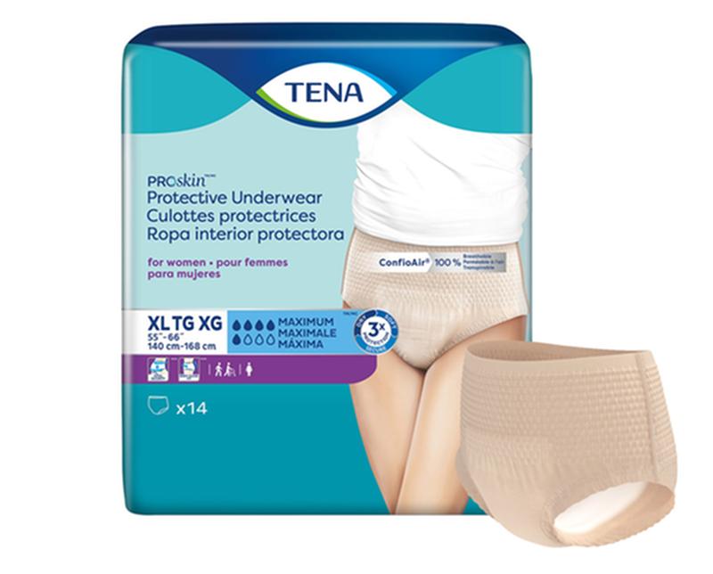SCA 73040 TENA® ProSkin™ Protective Incontinence Underwear for Women, Maximum Absorbency, X-Large