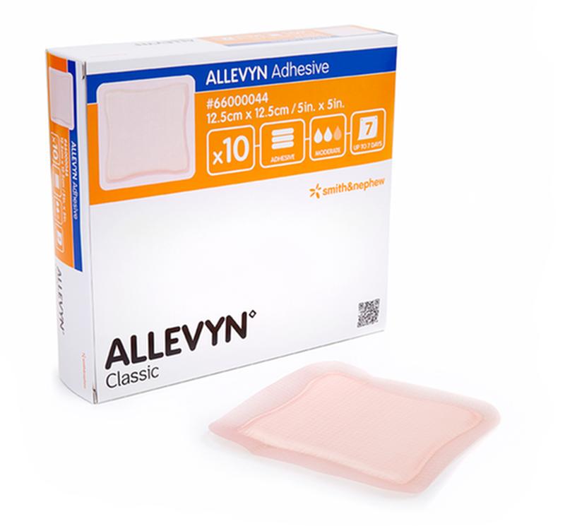 SNU 66000046 BX/10 ALLEVYN ADHESIVE FOAM DRESSING, SIZE 22.5CM X 22.5CM