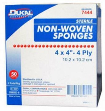 SOU DK6114 (CS10) BAG/200 NEW SPONGE, 4IN X 4IN, 4PLY