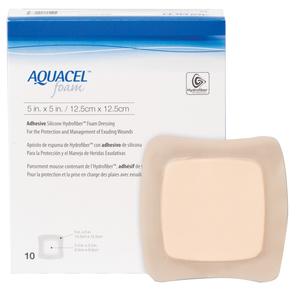 SQU 420619 BX/10 AQUACEL FOAM ADHESIVE DRESSING, STERILE 12.5CM X 12.5CM