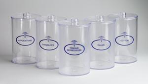 TEC 4011 SET/5 PLASTIC SUNDRY JARS