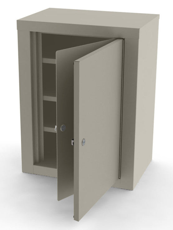 UMF 7780 1/EA NARCOTIC LOCKER, DOUBLE DOOR,LOCK ON EACH DOOR,3 X ADJUSTABLE SHELVES, STEEL,COLOUR: ONYX