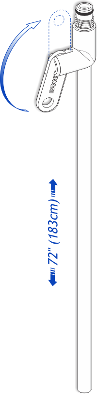 URO 700172 1/EA Quick Drain Valve Large 72" (183cm) Long Tube Non Sterile Latex Free