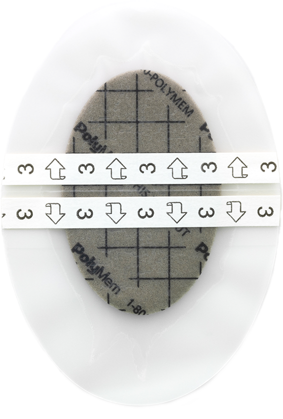 PolyMem® Silver Shapes® Oval Film Adhesive Dressings