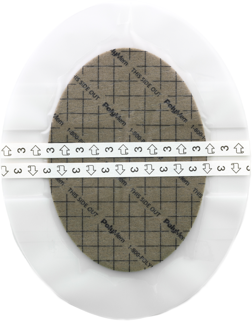 PolyMem® Silver Shapes® Oval Film Adhesive Dressings