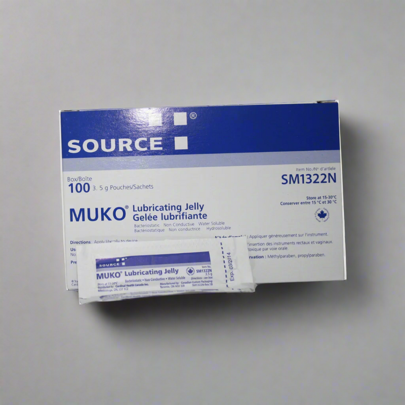 BX/100 MUKO LUBRICATING JELLY, SIZE 3.5G PACKETS