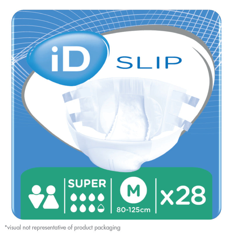 CS/3 (28/PKG) ID SLIP SUPER, MEDIUM, (31"-49"), 3600 ML ABSORBENCY.