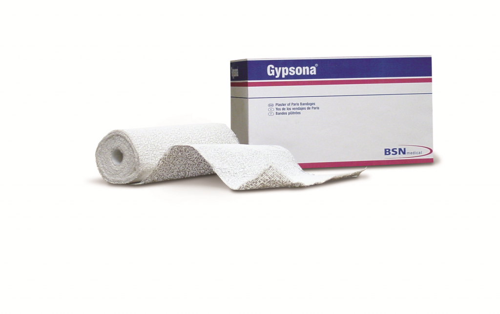 BX/12 GYPSONA PLASTER OF PARIS BANDAGE 10CM X 2.7M, FAST SETTING (4 MINUTES)