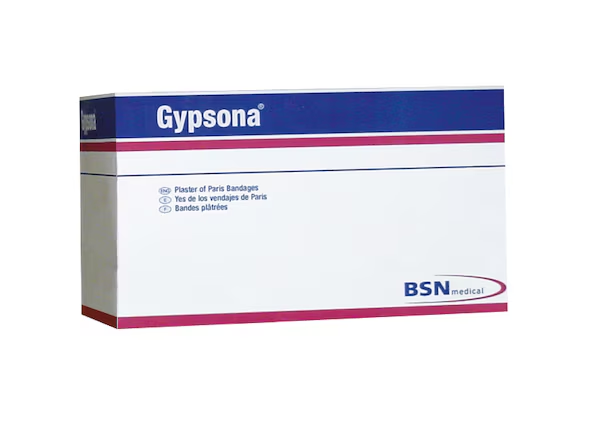 BX/1 GYPSONA ROLL PLASTER OF PARIS SPLINTING SYSTEM, 15 LAYERS, 12.5CM X 7.3M
