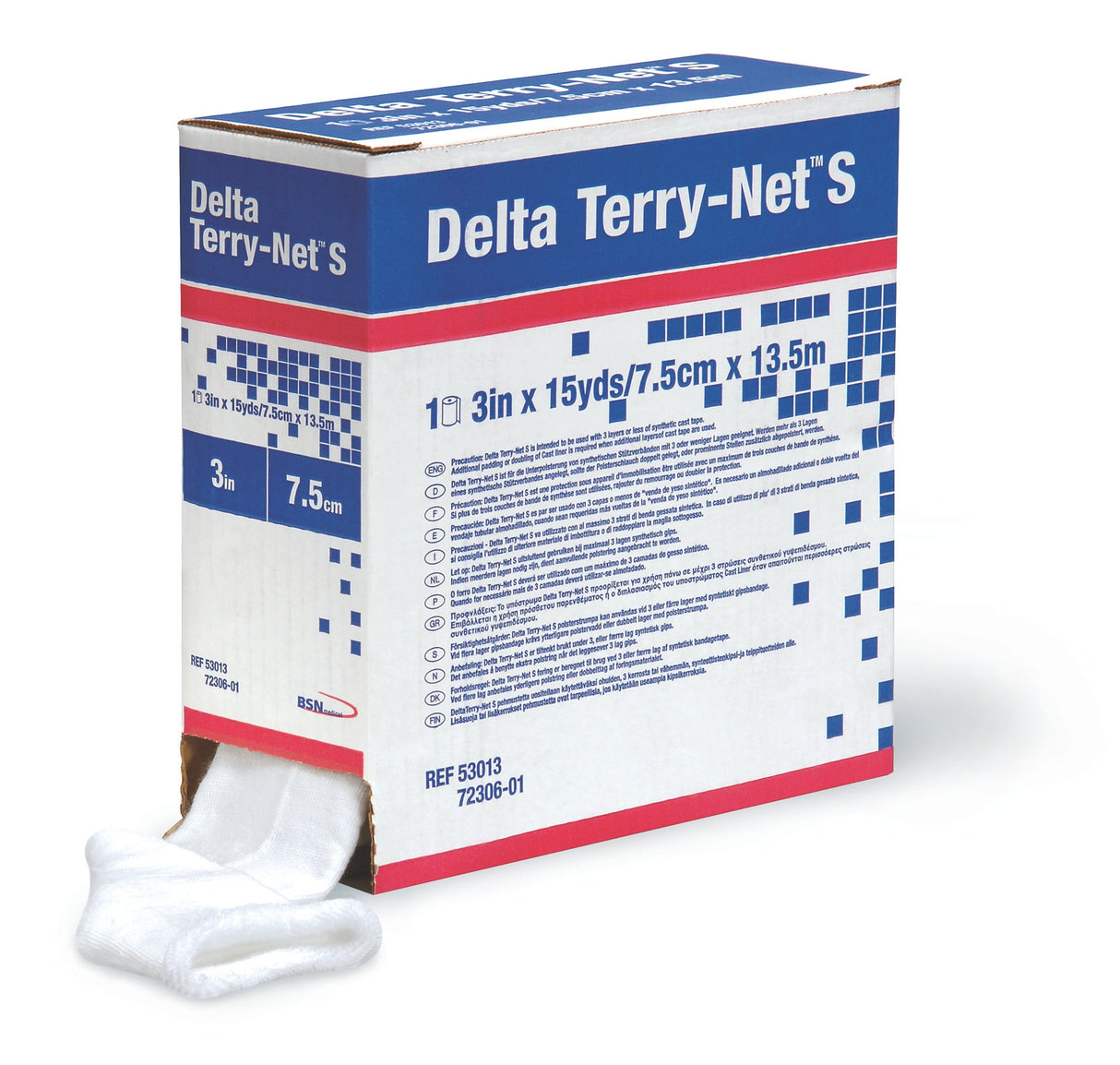 BX/1 DELTA TERRY-NET S SYNTHETIC TERRY CLOTH STOCKINETTE 5CM X 13.5M