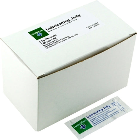 BX/145 Healthcare Plus Lubricating Jelly 3.5G Packets