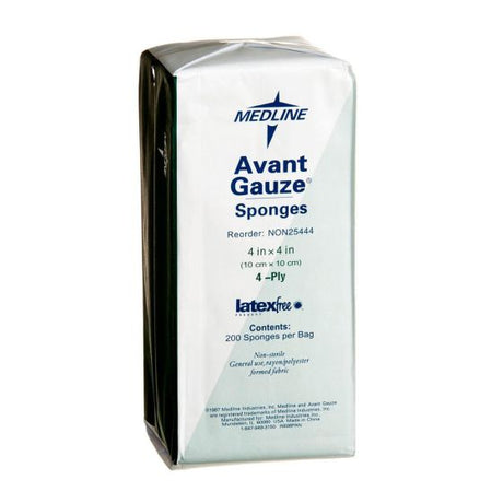 PK/200 AVANT GAUZE SPONGE 10CM x 10CM 4-PLY NON-WOVEN NON-STERILE